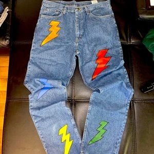 LIGHTENING BOLT JEANS